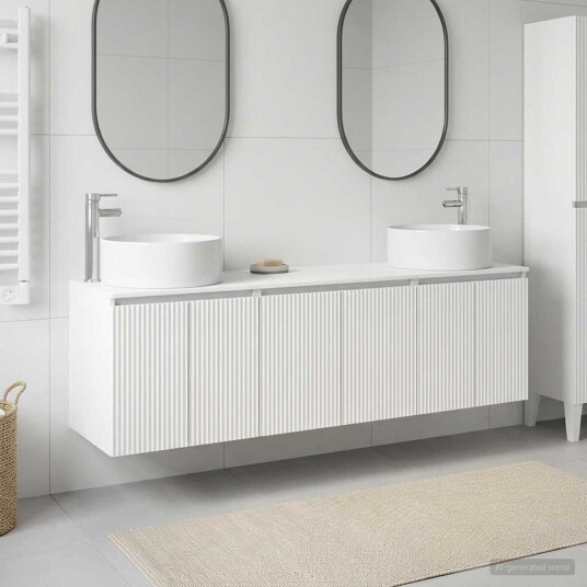 vidaXL Baderomsskapsett 3 stk. Hvit 49,5 x 44,5 x 65,5 cm vidaXL Baderomsskapsett 3 stk. Hvit 49,5 x 44,5 x 65,5 cm