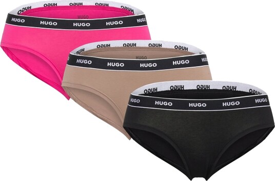HUGO Triplet Brief Stripe Pink M