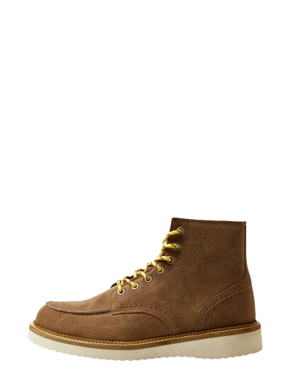 Selected Slhteo New Suede Moc-Toe Boot B - Brown - 43 Selected Slhteo New Suede Moc-Toe Boot B - Brown - 43