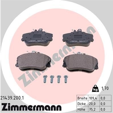 Bremseklosser ZIMMERMANN 21439.200.1