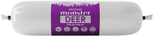 Monster Pet Food Hundemat Pølse av Hjort 200 g