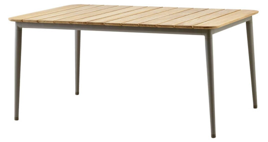 Cane-line Core spisebord Taupe/teak 160 x 90 cm Natur Cane-line Core spisebord Taupe/teak 160 x 90 cm Natur