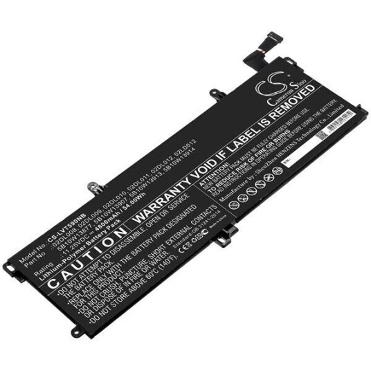 Lenovo THINKPAD T590 20N4001XUS batteri (4800 mAh 11.25 V, Sort)