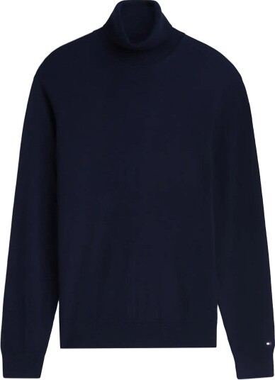 Tommy Hilfiger Ny Merino Roll Neck Sweater NAVY BLUE XL