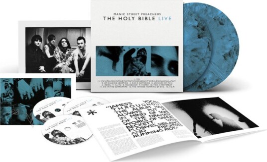 Manic Street Preachers The Holy Bible Live Limited Deluxe Edition Vinyl Cd Blu Ray Blue Marble