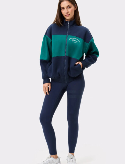 STRONGER Oversized Full Zip Sweatshirt Navy L STRONGER Oversized Full Zip Sweatshirt Navy L