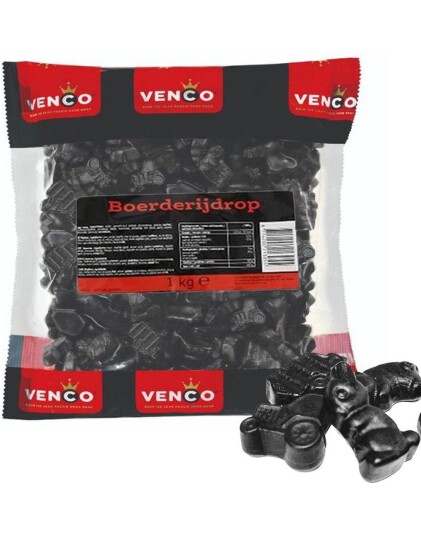 1 kg Venco Boerderij Drop   Lakris i Forskjellige Former