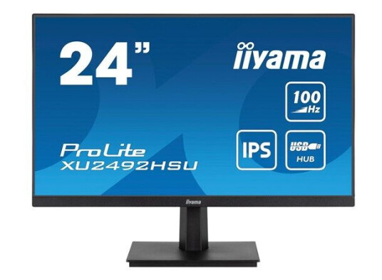 iiyama ProLite XU2492HSU-B6 24" Full HD LED IPS Skjerm 100Hz Svart