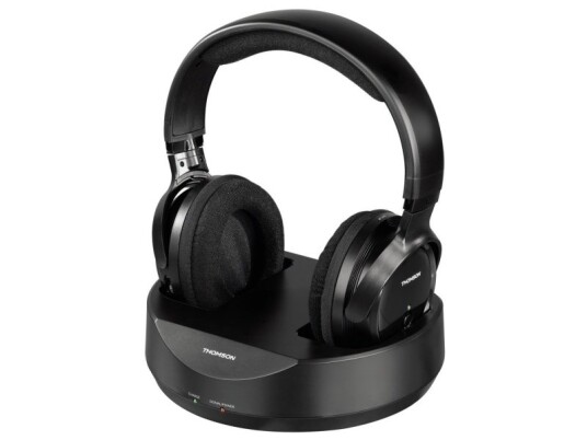 Thomson Whp3001bk, Hodetelefoner, Hodebånd, Musikk, Svart, Trådløs, 0.863 Ghz Thomson Whp3001bk, Hodetelefoner, Hodebånd, Musikk, Svart, Trådløs, 0.863 Ghz