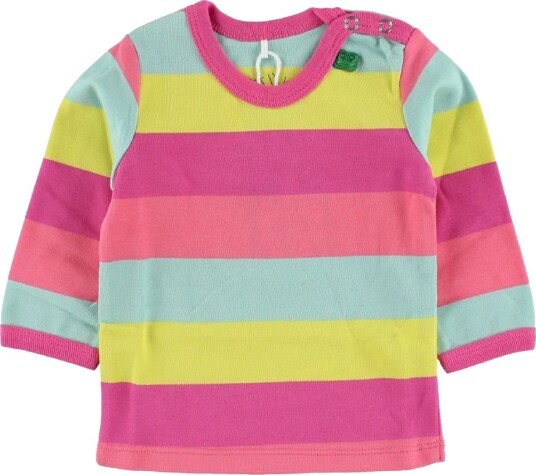 Freds World Genser   Gul/Rosa/Mint Stripete   Freds World   56   Genser