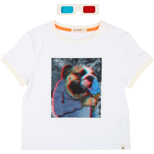 Billybandit T-Skjorte & 3D-briller White 12år Billybandit T-Skjorte & 3D-briller White 12år