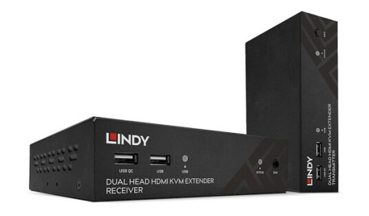 Lindy 39374, Sender Og Mottaker, Koblet Med Ledninger (Ikke Trådløs), 100 M, Cat6, 1920 X 1080 Piksler, Sort