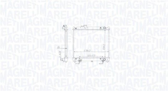 Radiator MAGNETI MARELLI 350213213800 Radiator MAGNETI MARELLI 350213213800