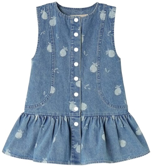 Fliink Kjole   Don Denim   Medium+ Blue AOP   Fliink   104   Kjole Blå Lyseblå
