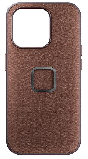 Peak Design Mobile Everyday Fabric Case v2. iPhone 15 Pro Redwood