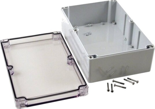 Hammond Electronics 1554Va2gycl Universalskap 240 X 160 X 90 Polykarbonat Grå Klar 1 Stk