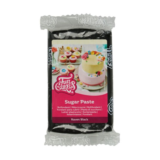 Svart Fondant Fra Funcakes 250g Svart Fondant Fra Funcakes 250g