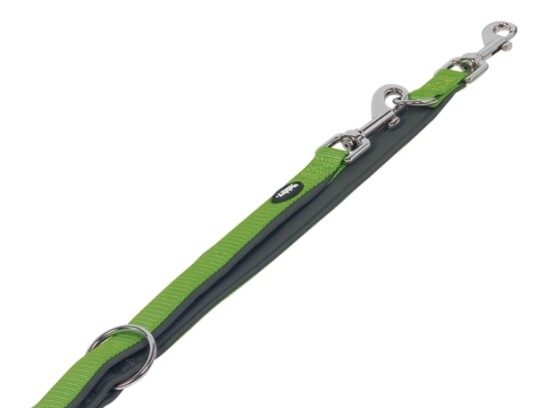 Nobby 80529 39 Hund Dobbel Styring Grønn Grå Ledning Nylon M L