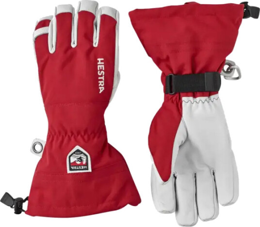 Hestra Army Leather Heli Ski 6, Red Hestra Army Leather Heli Ski 6, Red