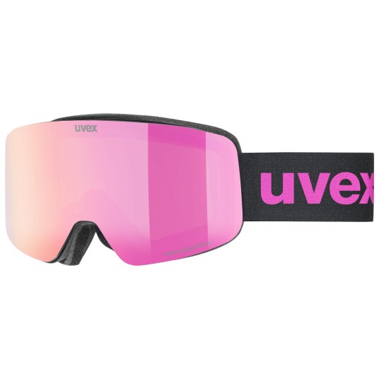 Uvex pwdr FM Skibriller Junior Black Matt/Pink Onesize