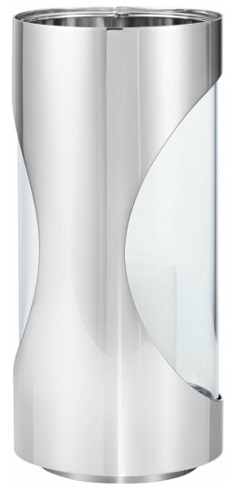 Georg Jensen Chrome Contours 22 cm Lysestake i Rustfritt Stål Georg Jensen Chrome Contours 22 cm Lysestake i Rustfritt Stål