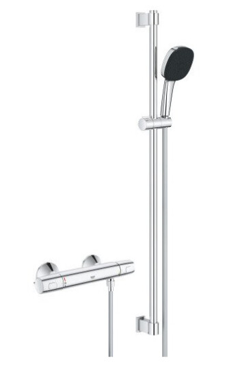 GROHE PRECISION TREND DUSJTERMOSTAT M/3-SPRAY DUSJSETT 900 MM KROM