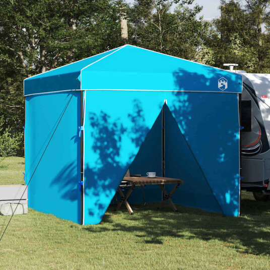 vidaXL Pop-up markise telt Blå 250 x 250 cm stoff