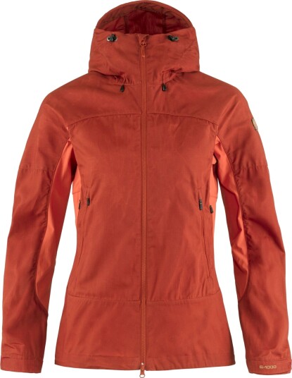 Fjällräven Women's Abisko Lite Trekking Jacket Cabin Red/Rowan Red S, Cabin Red-Rowan Red