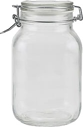 Bormioli rocco sylteglass med patentlokk fido klar 200cl