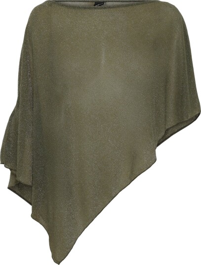 Gina Tricot Glitter Poncho Khaki green L/XL