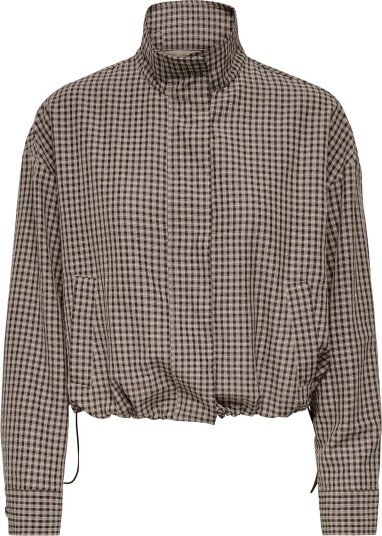 JDY Jdyumi L/S Check Jacket Wvn Exp Brown M