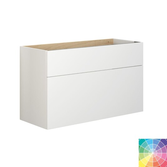 Dansani Calidris Glatt Servantskap 2 Skuff D40cm - Ekstra høy Underskuff NCS Farge / 100cm DA-C13-1099