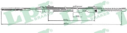 Bremsewire LPR C0633B