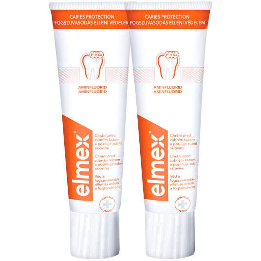 Elmex Original Tannkrem 2 x 75 ml. Anti caries Aminfluorid