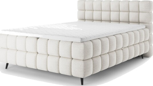 Sabeno sengesett boblete kontinentalseng med oppbevaring 160x200 cm - Royal 01