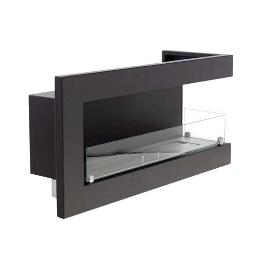 Scandiflames Hjørnepeis 85 cm Høyre Svart Scandiflames Hjørnepeis 85 cm Høyre Svart