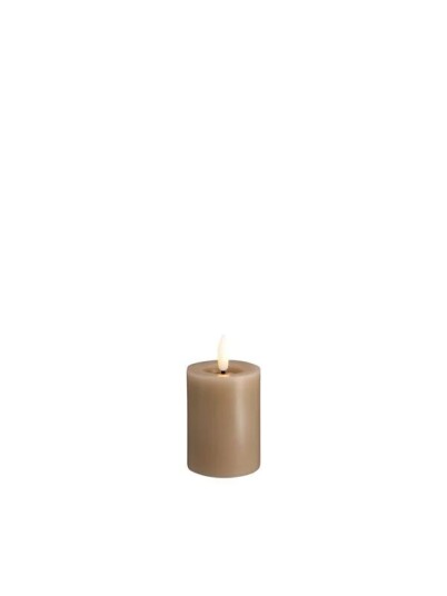 Moods & More LED pillar candle   Melted Sand   49x75 mm