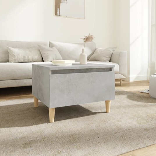  Sidebord betonggrå 50x46x35 cm konstruert tre 8720845668532