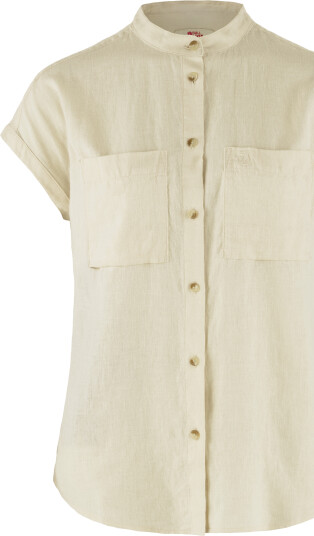 Fjellreven Women's Övik Hemp Shirt Short Sleeve Chalk White XL