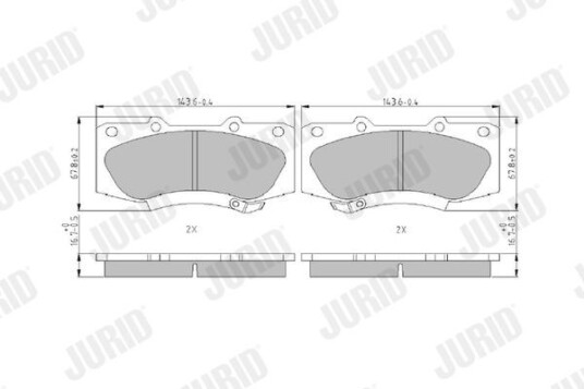 Bremseklosser JURID 573435J Bremseklosser JURID 573435J