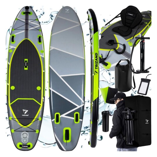 Oppblåsbar SUP brett 335 cm med padleåre og tilbehør