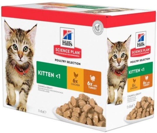 Hill´S Cat Kitten Chic&Turkey 12X85G
