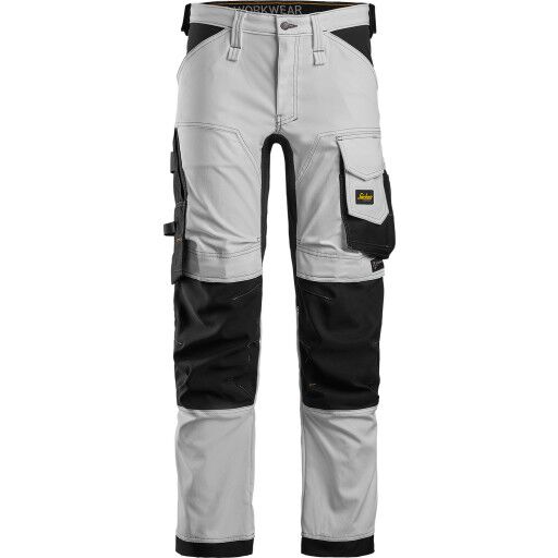 Snickers Workwear 6341 AllroundWork Arbeidsbukse Hvitt / svart Hvit/Svart, Klær