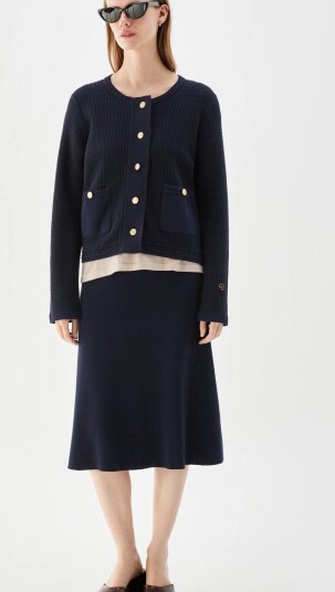 BUSNEL Estelle Cardigan   Navy   38