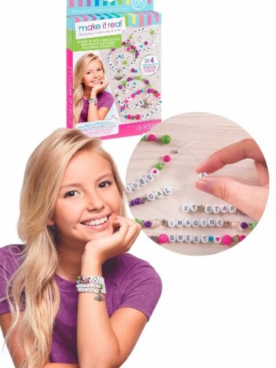 Make It Real Block ‘N Rock Charm Bracelets bokstavperler, charms og perler Make It Real Block ‘N Rock Charm Bracelets bokstavperler, charms og perler