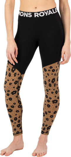 Mons Royale Women's Cascade Merino Flex 200 Legging Aoraki Lily Toffee XS