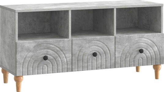  TV skap BetongGrå 102 x 34,5 x 50 cm Konstruert tre