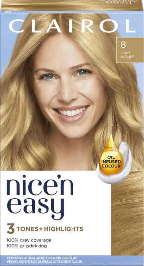 Clairol Nice"n Easy 8 Light Blonde Clairol Nice"n Easy 8 Light Blonde