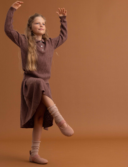 Bisgaard Bisgaard Ballet Wool - Pink - 26/16.9CM