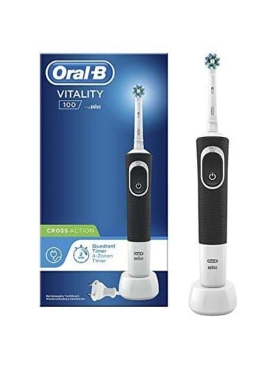 Oral-B Vitality 100 Elektrisk Tannbørste Sort med Cross Action Teknologi